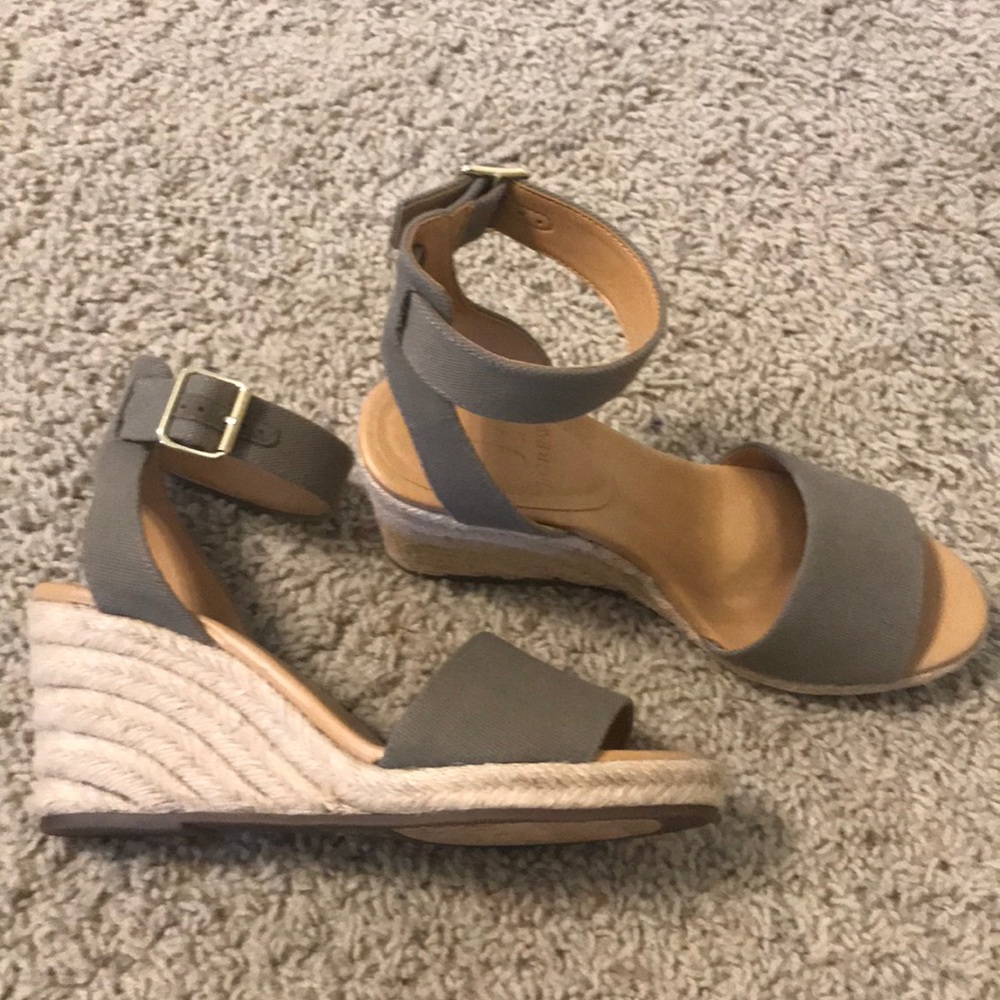 J Crew wedge sandals